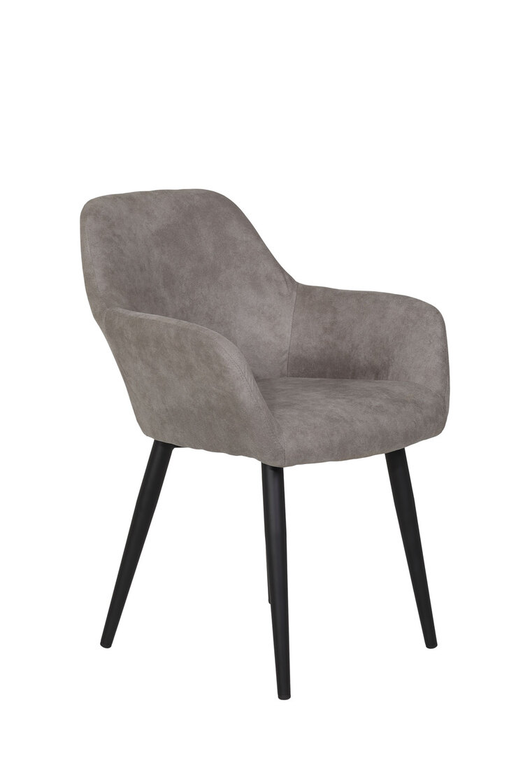Stuhl Roberta 2er Set grau 55x82x60 cm