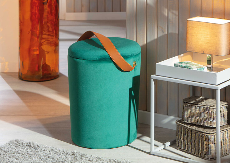 Hocker Jayden grün 35 x 45 x 35 cm
