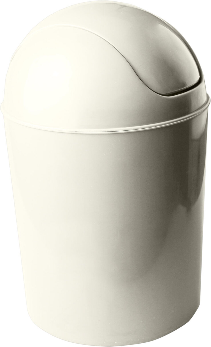 Mhome Schwingdeckeleimer Flip Flap Creme 5,5 L