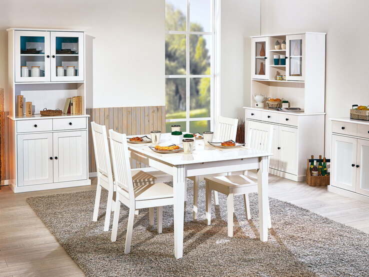 Buffet Jacob 56.1 Kiefer massiv weiß lackiert 90x191x45 cm