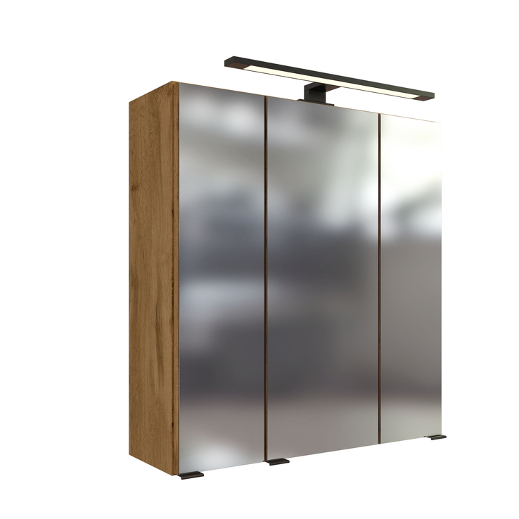 Spiegelschrank Limburg braun B/H/T 60x64x20 cm