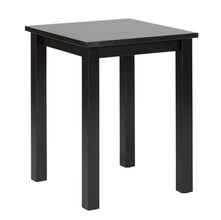 Beistelltisch Michael Massivholz schwarz 45x55x45 cm