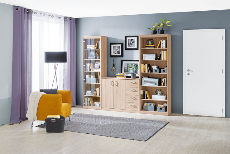 Kommode Mega Typ 39 Eiche Sägerau-Optik106,4x84,8x36,5cm