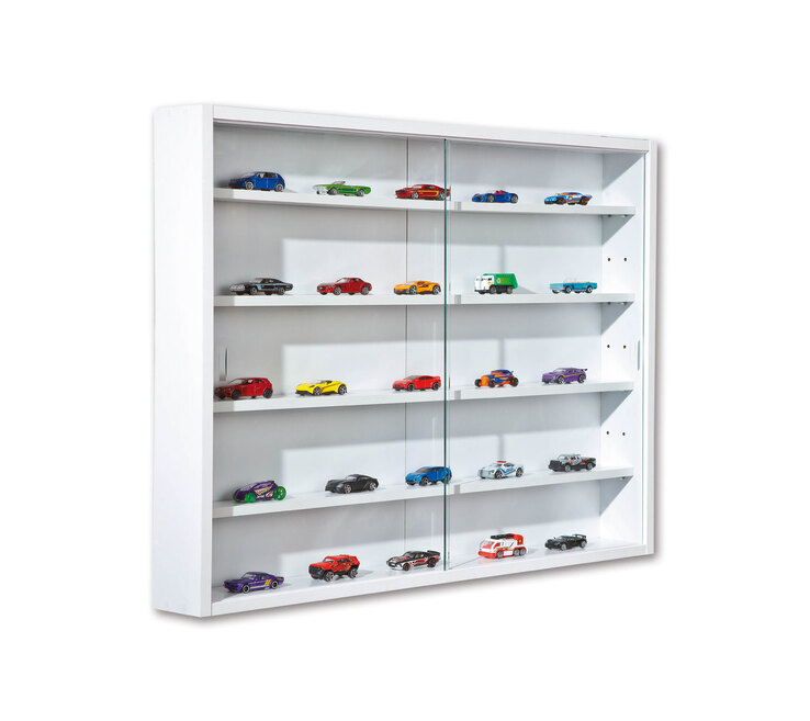 Sammlervitrine Adam Weiß 80x60x9,5 cm