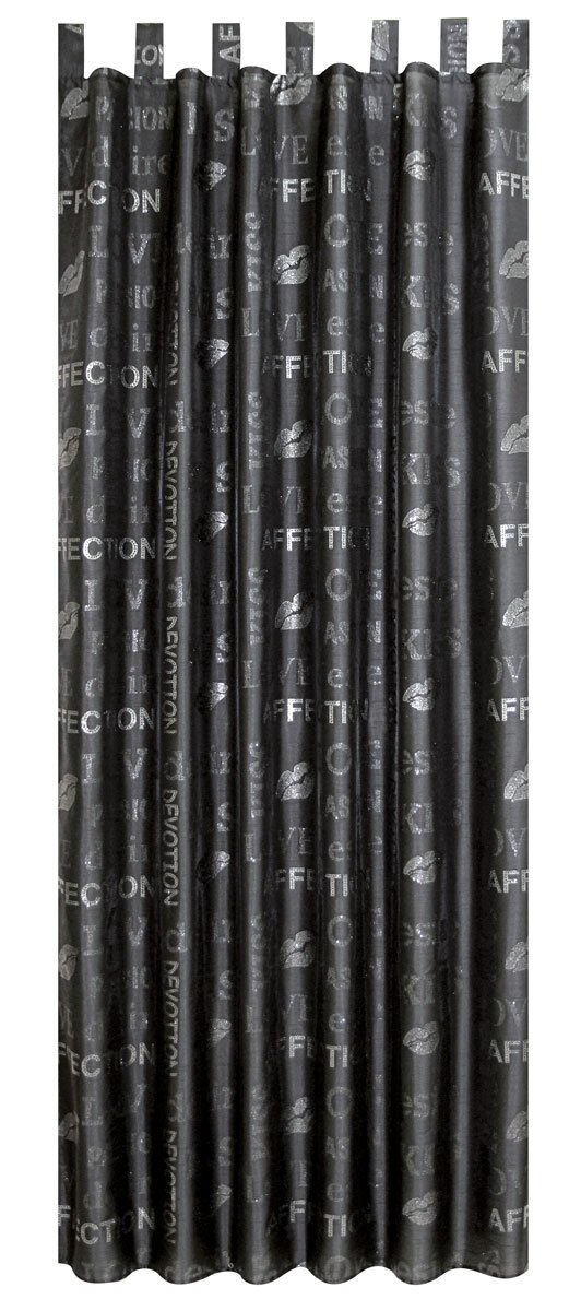 Schlaufenschal Kiss 140 x 235 cm schwarz