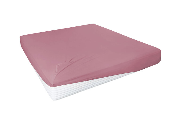 Vario Spannbetttuch Stretch Elasthan-Feinjersey 90 x 200-120 x 220 cm rosenholz