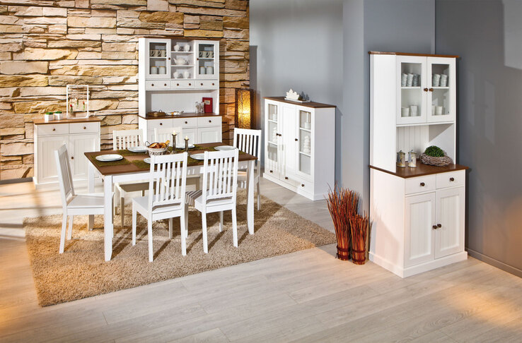 Buffet Jacob 6.2 Kiefer massiv lackiert 131x190x45 cm