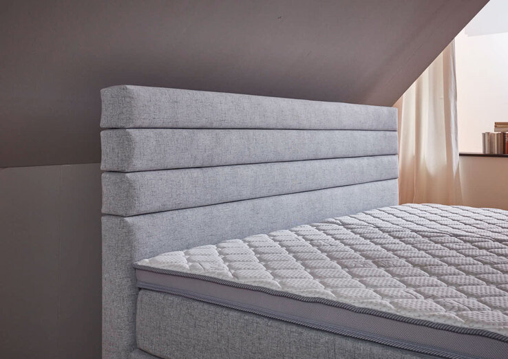 Boxspringbett Vernon Silber 180 x 200 cm