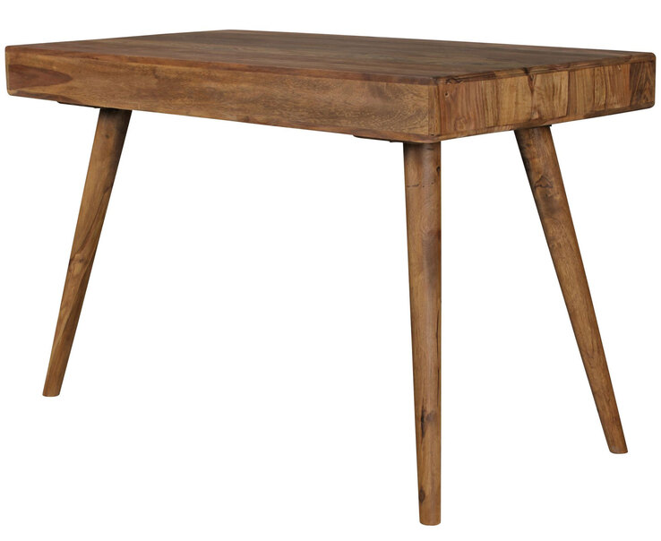 Schreibtisch Wexford Massivholz braun/schwarz