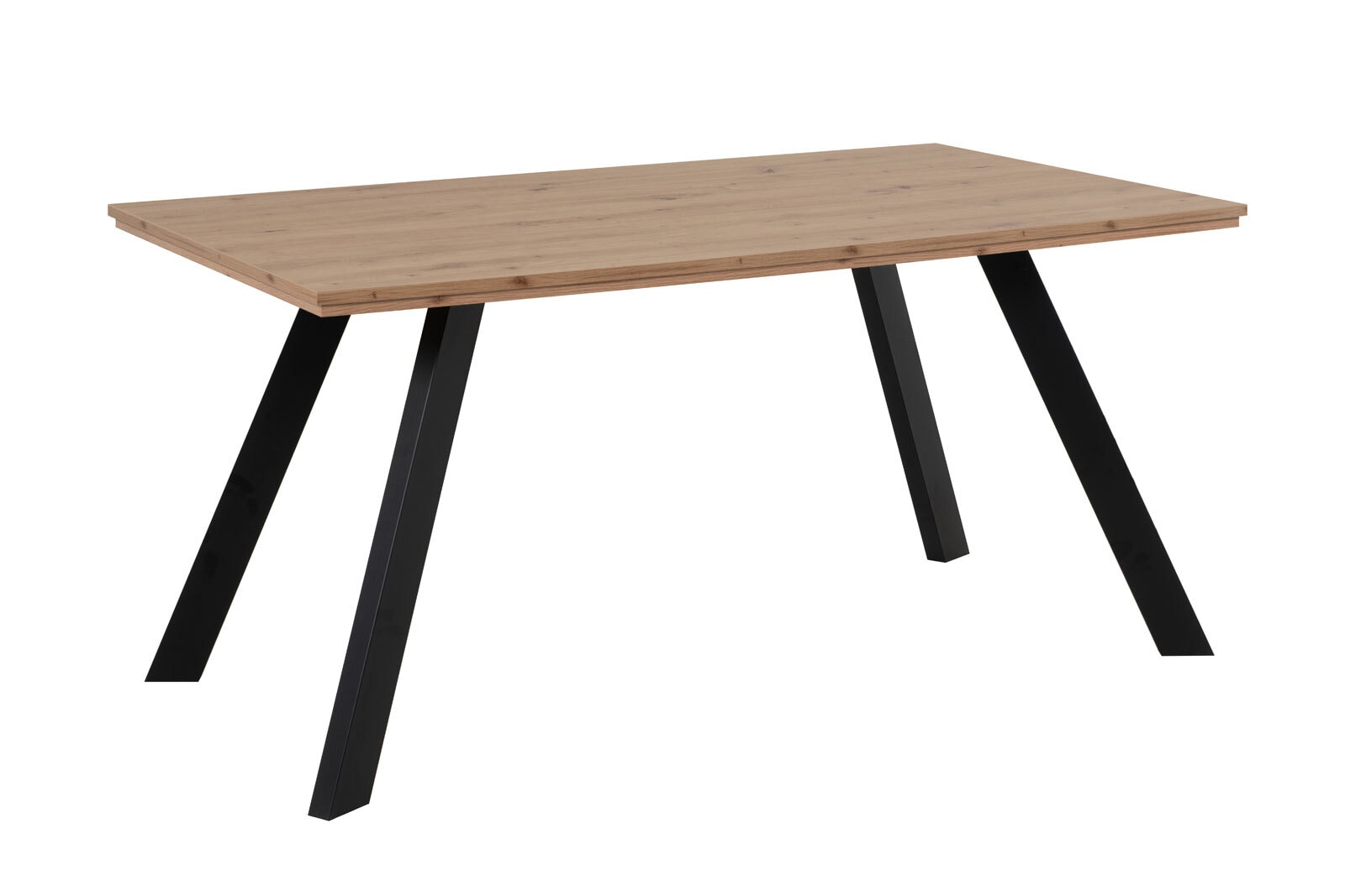 Tisch Konstanz Dekor Artisan Oak / schwarz 160x75x90 cm