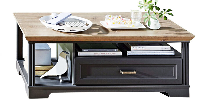 Couchtisch Jasmin Graphit/Artisan Eiche-Optik 120x45x67 cm