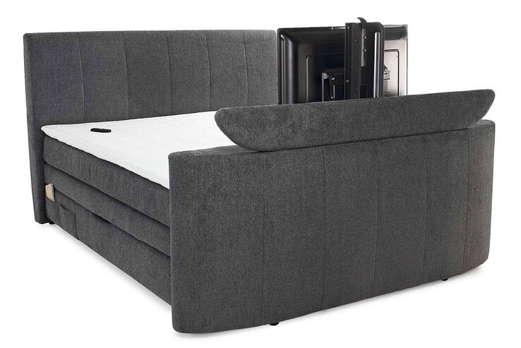 Boxspringbett Bel Air180 x 200 cm dunkelgrau