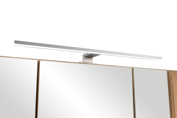Spiegelschrank Gent braun 3-türig B/H/T 105x64x20 cm