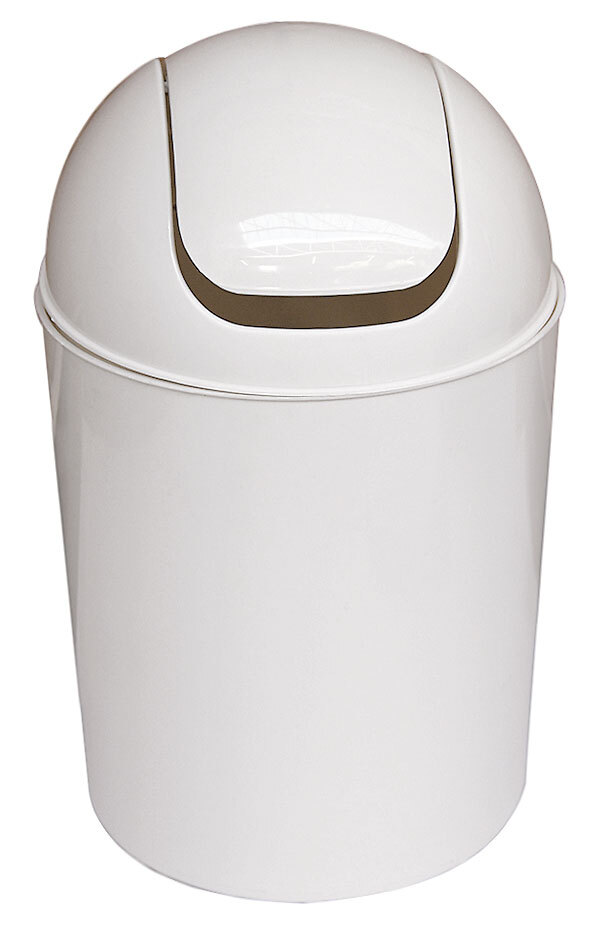 Mhome Schwingdeckeleimer Flip Flap Creme 5,5 L