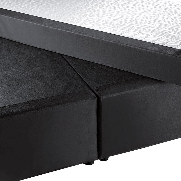 Boxspringbett Orlando Stoffbezug Anthrazit ca. 180 x 200 cm