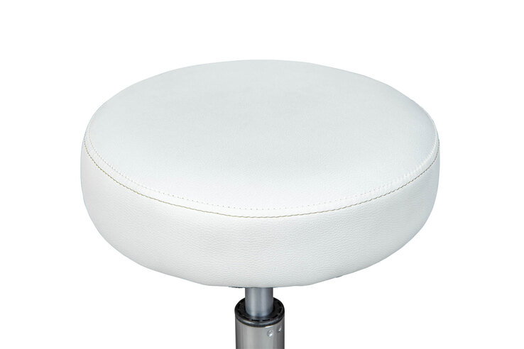 Hocker Dieter weiß 33 x 50-66 x 33 cm