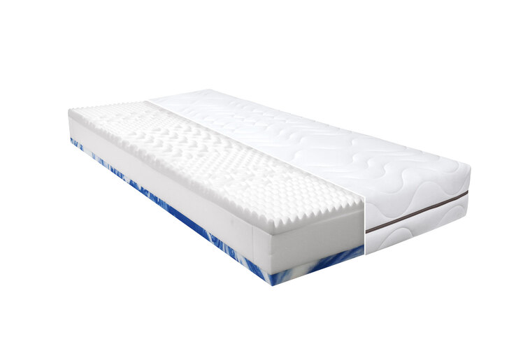 7-Zonen Micro Taschenfederkern Matratze mit Gel Duett Abdeckung 100 x 200 cm