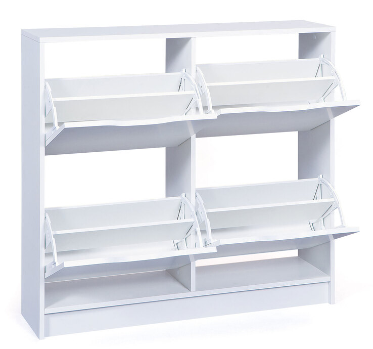 Schuhschrank Noah 8-B 100x90cm weiß
