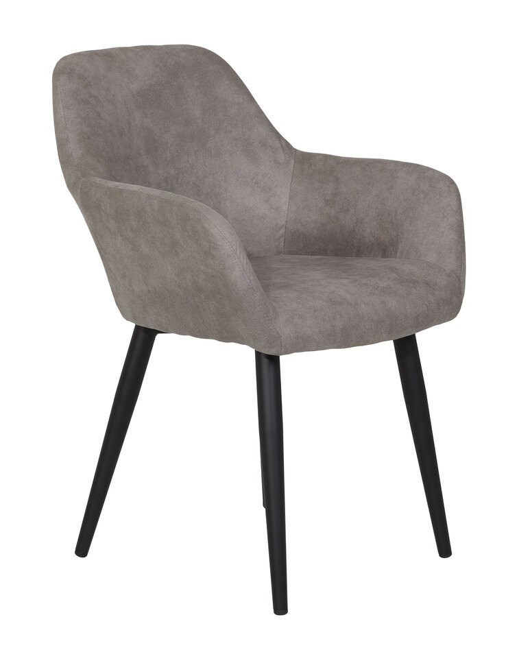Stuhl Roberta 2er Set grau 55x82x60 cm
