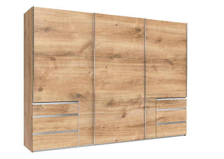 Schwebetürenschrank Level 36 A 300 x 216 cm braun