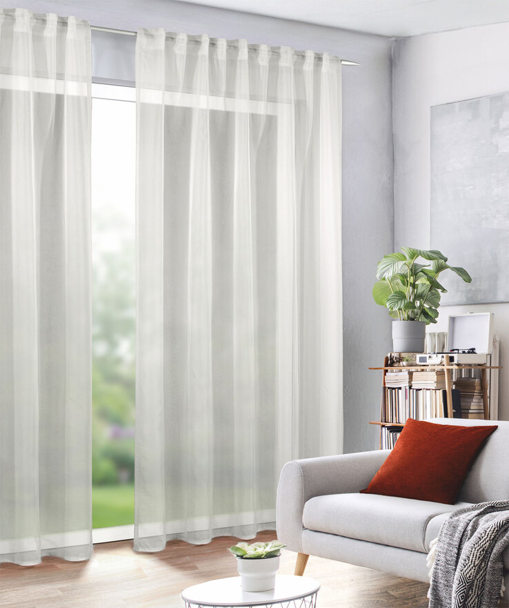 Kombischal Sylvia 2er-Set 135 x 245 cm creme