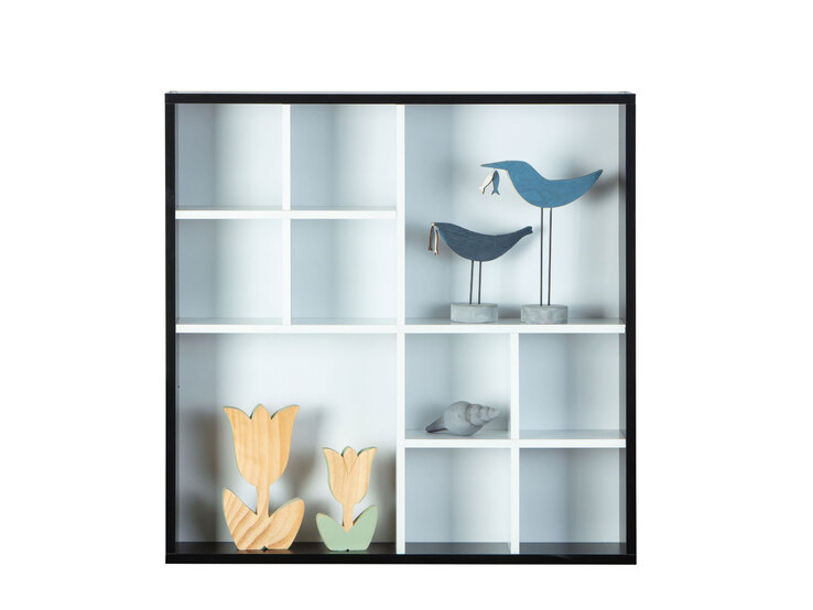 Sammlervitrine Peter Schwarz/Weiß 70x70x13 cm