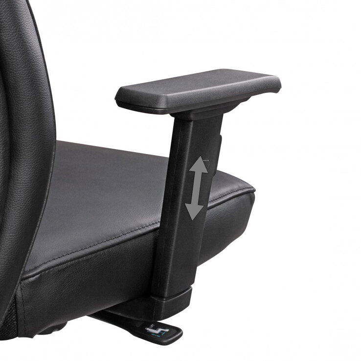 Chefsessel Porto Leder 68 x 118 cm schwarz