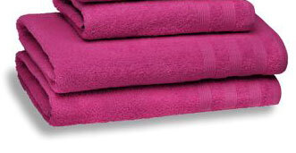 Duschtuch Vincent, Magenta, Baumwolle