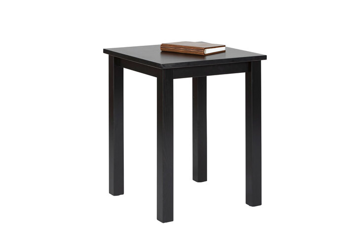 Beistelltisch Michael Massivholz schwarz 45x55x45 cm