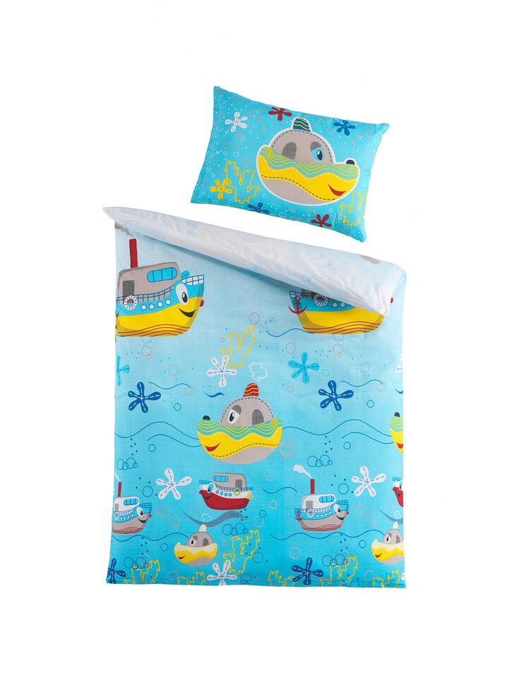 Baumwoll-Baby Bettwäsche Robby, ca. 40x60/100x135 cm