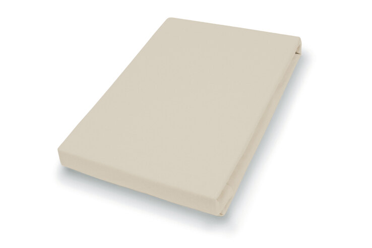 Vario Spannbetttuch Stretch Elasthan-Feinjersey 90 x 200-120 x 220 cm düne