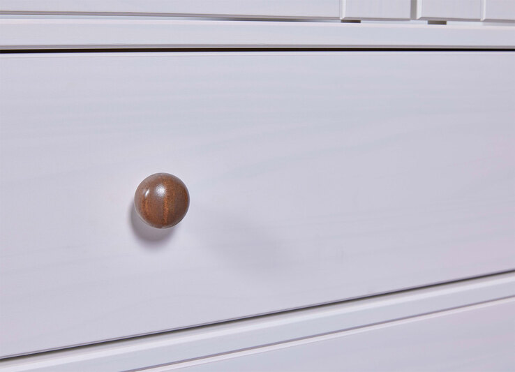 Vitrine Jacob Kiefer massiv lackiert 90 x 190 x 38,4 cm