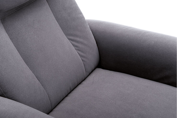 Fernsehsessel Silas Mikrofaser Bull Grey