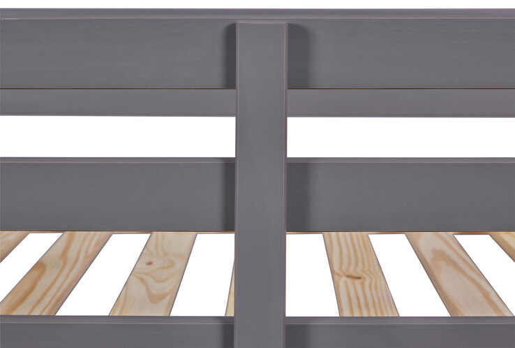 Etagenbett Neo 90 x 200 cm Kiefer massiv grau lackiert