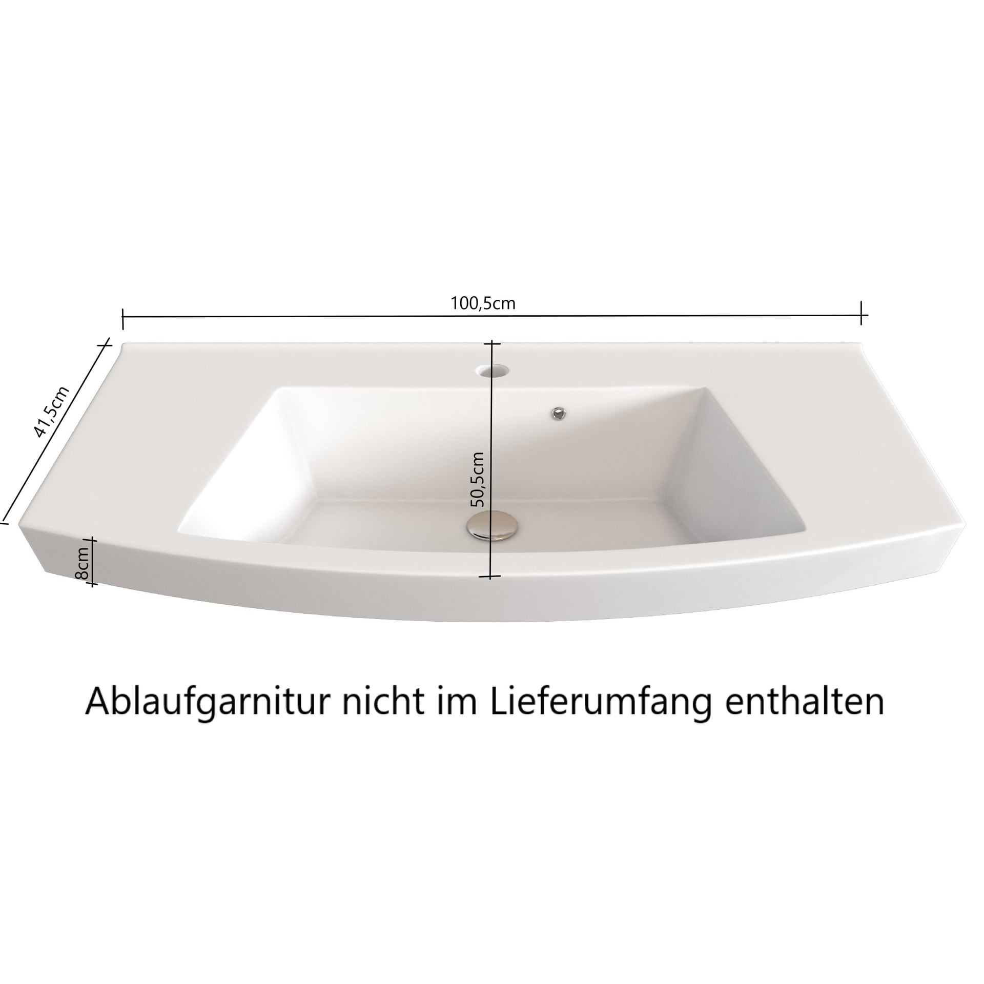 Badkombination Limburg braun 130 cm 3-teilig B/H/T 130x200x50 cm 