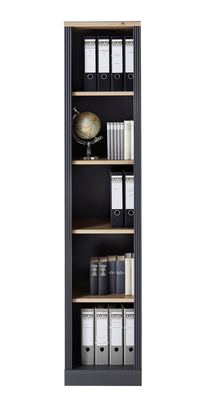 Regal Jasmin Graphit/Artisan Eiche-Dekor 43x204x38 cm