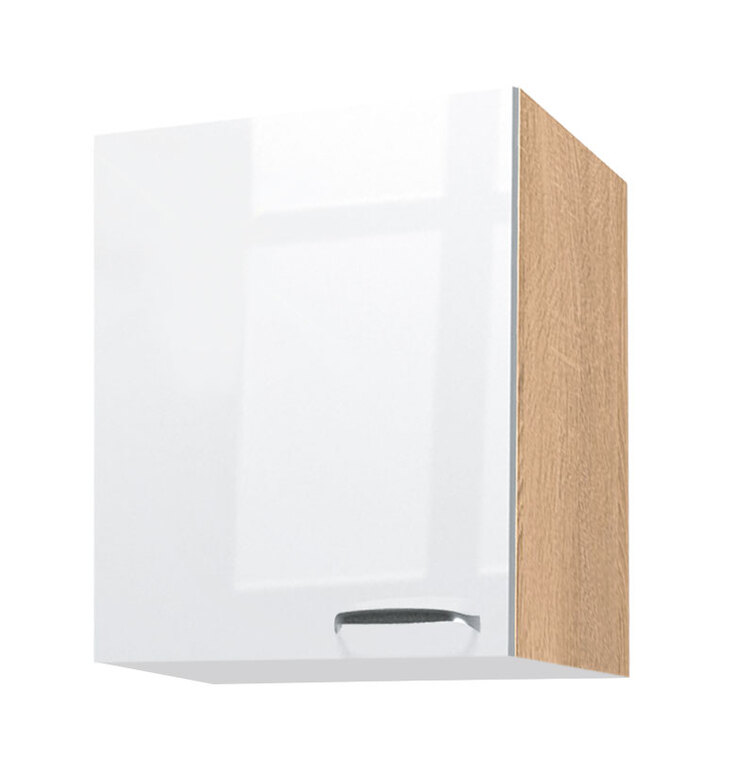 Hängeschrank Valero Weiß/Braun 50 x 54 x 32 cm