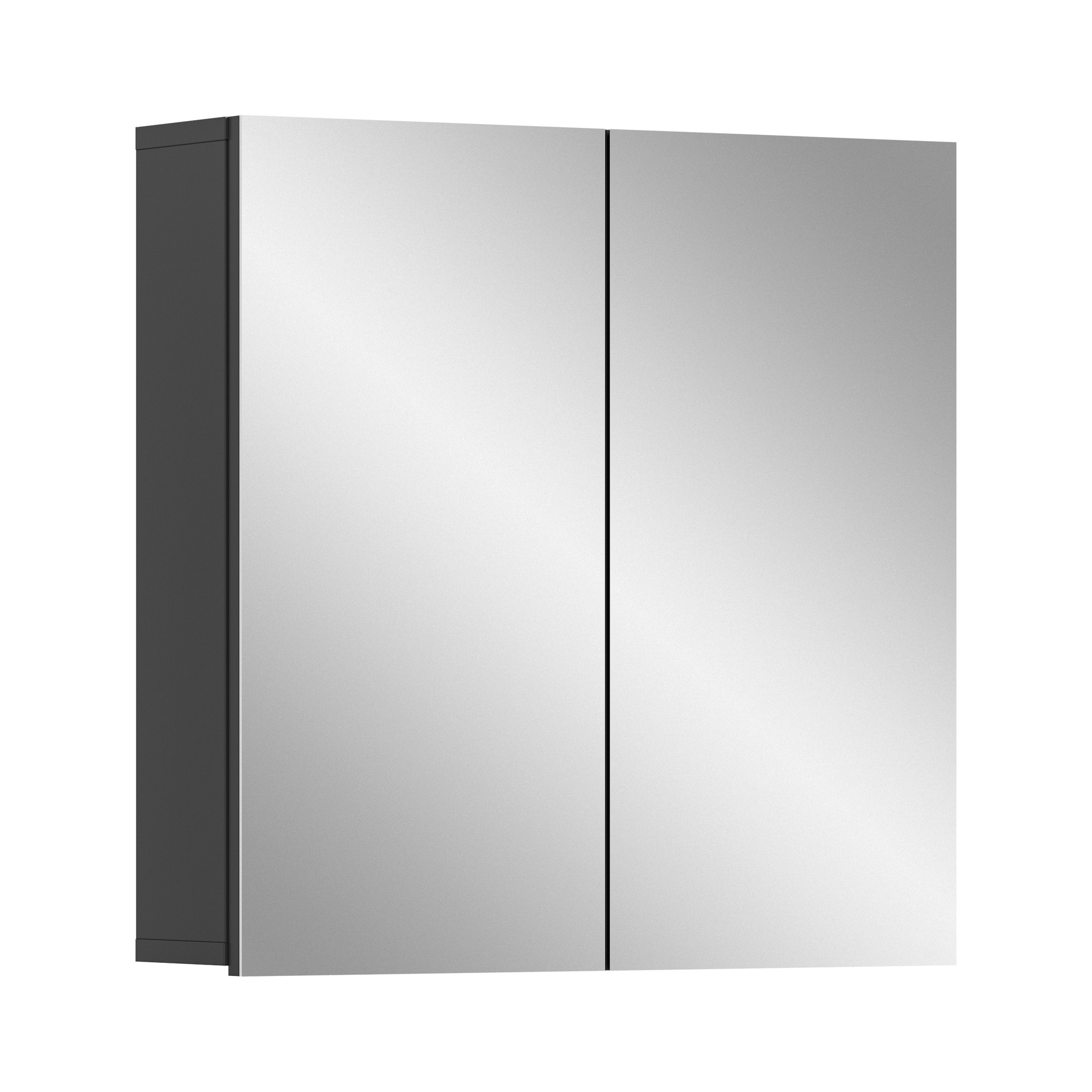 Spiegelschrank Soft grau B/H/T 60x60x15 cm 