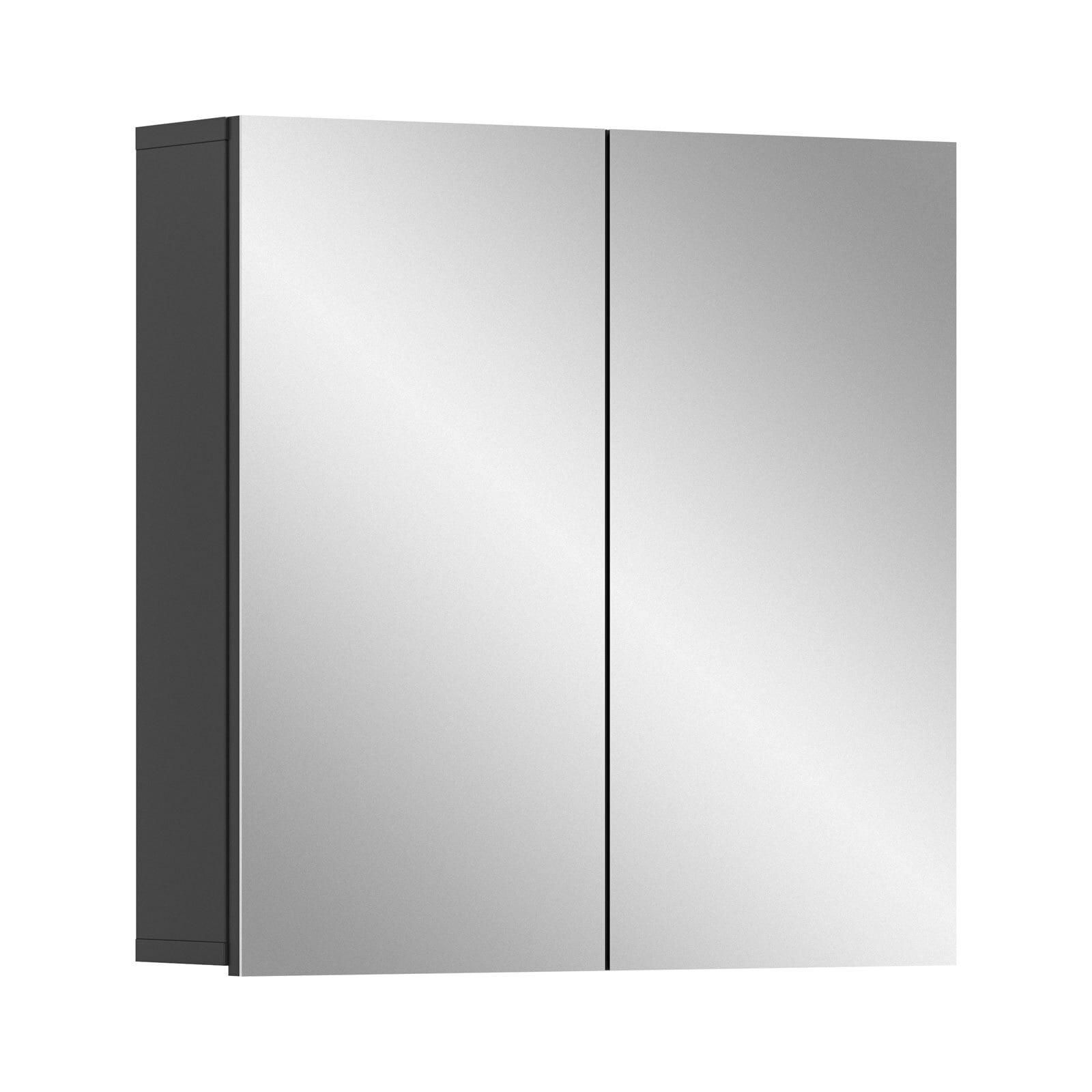 Spiegelschrank Soft grau B/H/T 60x60x15 cm 