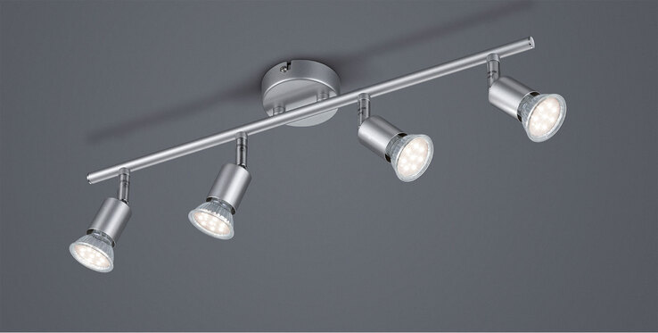 LED-Spot Paris titanfarbig 4-flammig