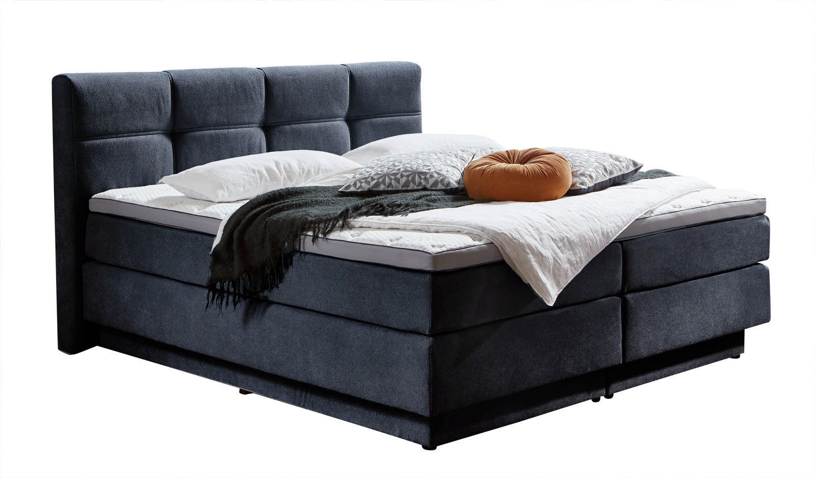 Boxspringbett Portage 180x200 cm blau 