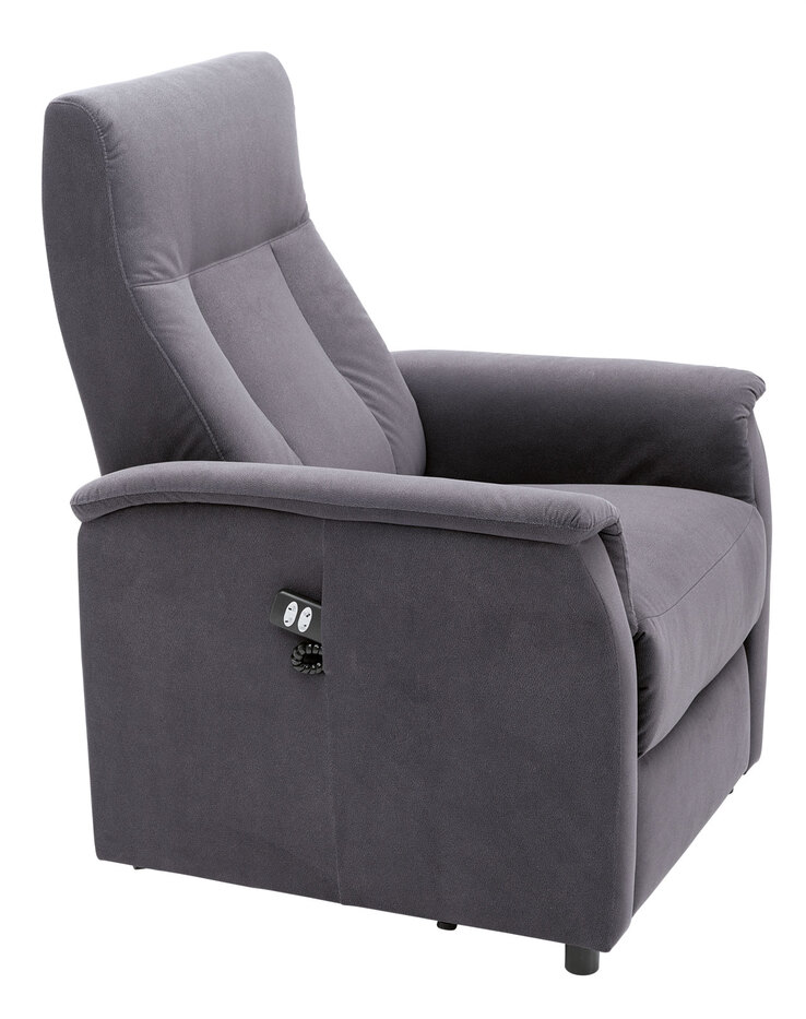 Fernsehsessel Silas Mikrofaser Bull Grey