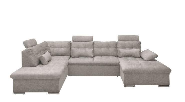 Wohnlandschaft Medan Taupe 324x107x218 cm