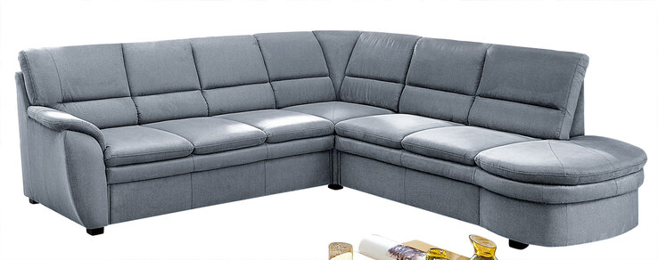 Garnitur Ginger Stoffbezug Grau ca. 240 x 260 cm