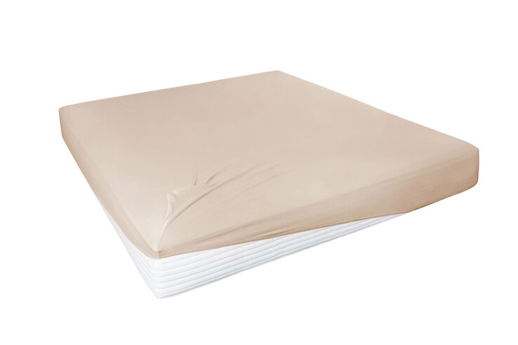 Vario Spannbetttuch Stretch Elasthan-Feinjersey 90 x 200-120 x 220 cm düne