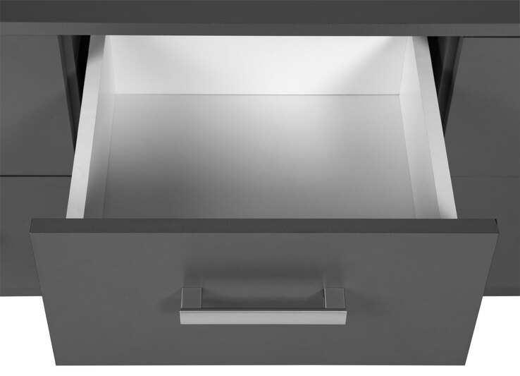 Kommode Robert 6 grau 121,8 x 50,8 x 40 cm