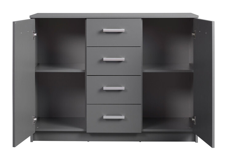 Kommode Robert 2T4S grau