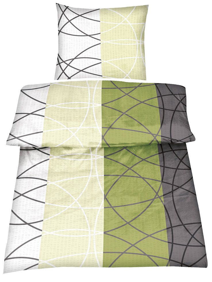 2er Set - Mikrofaser Seersucker Bettwäsche Talar ca. 135 x 200 cm