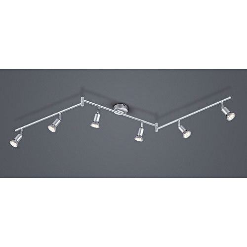 LED-Spot Paris titanfarbig 6-flammig