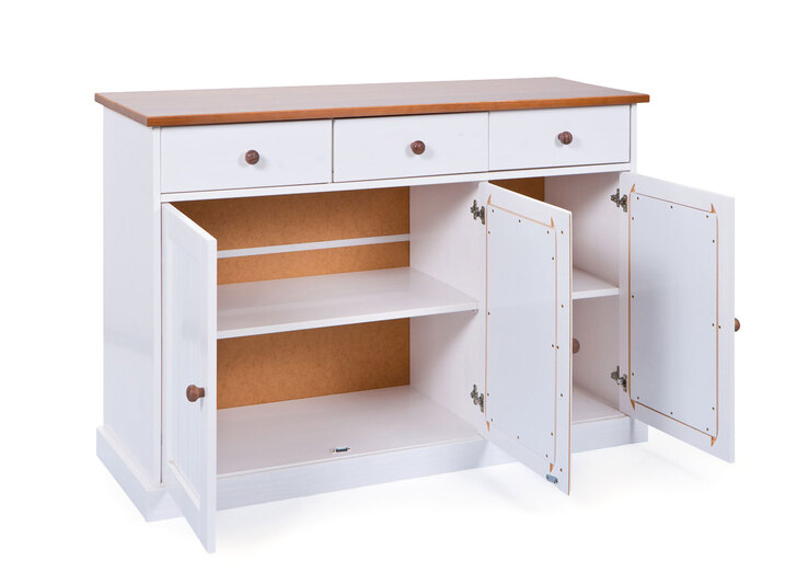 Kommode Jacob 4.2 Kiefer massiv lackiert 131 x 86 x 45 cm